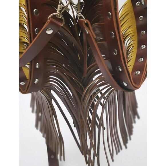 Women Leather Garter Waist Belt Fringe Tassel Punk Gothic Festival Dance main image 7